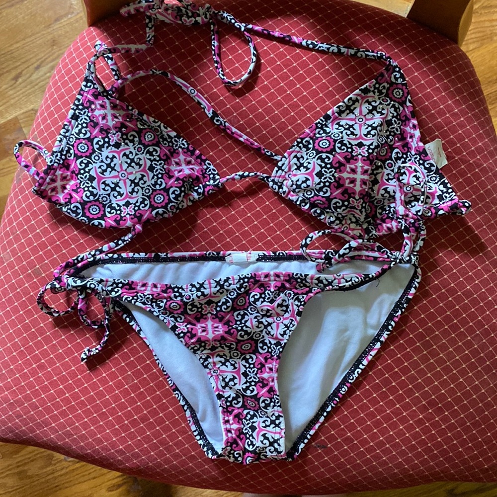 Two piece swimsuit.